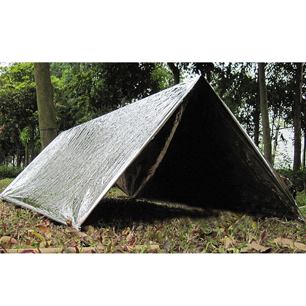 Cheap Goat Tents Outdoor Emergency Blanket Sun Protection Waterproof Survival Warm Blankets First Aid Folding Tent Camping Spare Blanket   